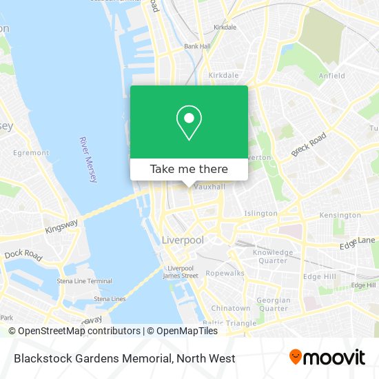 Blackstock Gardens Memorial map