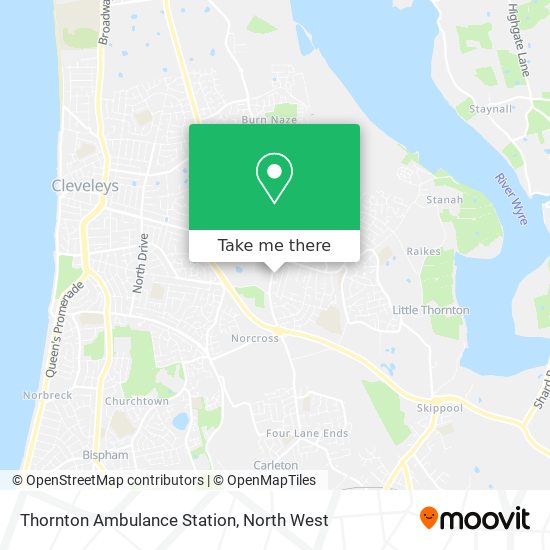 Thornton Ambulance Station map