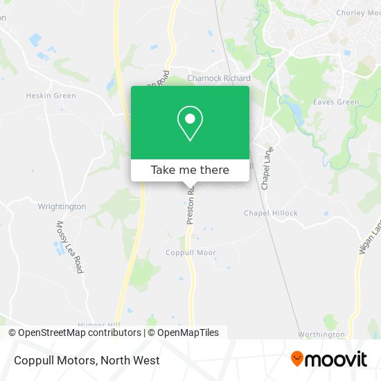 Coppull Motors map
