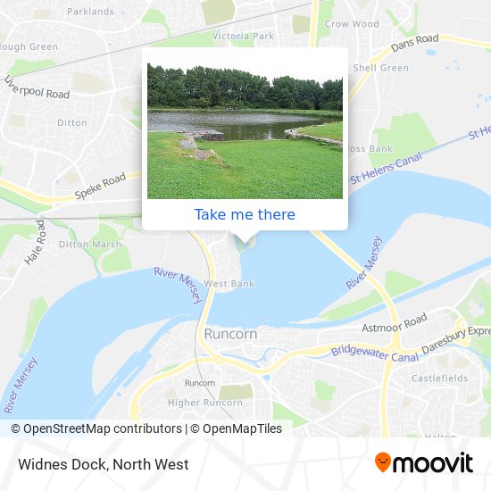 Widnes Dock map