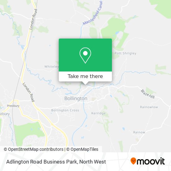 Adlington Road Business Park map