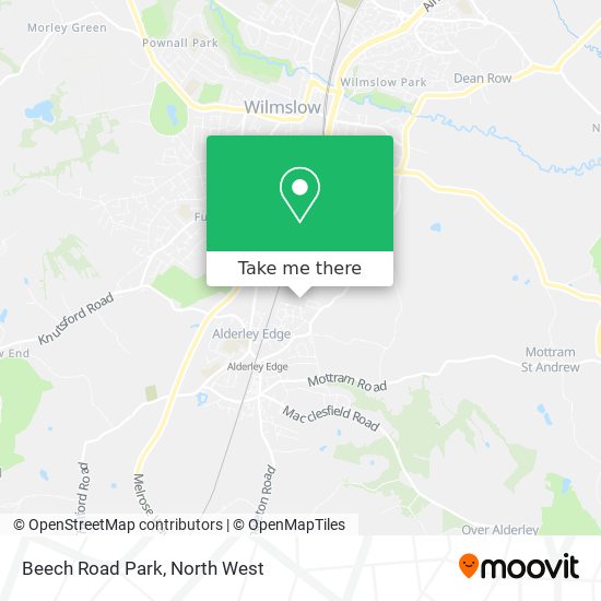 Beech Road Park map