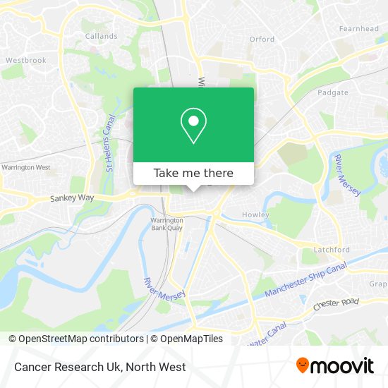 Cancer Research Uk map