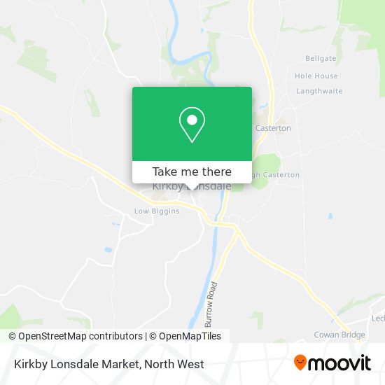 Kirkby Lonsdale Market map