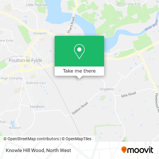 Knowle Hill Wood map