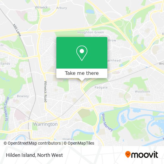 Hilden Island map