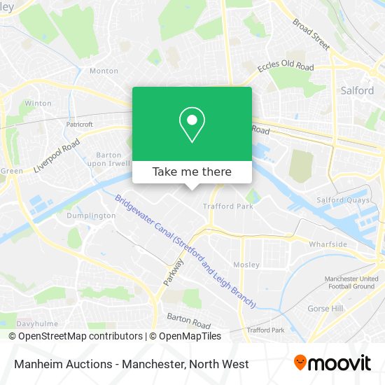 Manheim Auctions - Manchester map