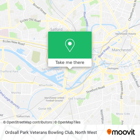 Ordsall Park Veterans Bowling Club map