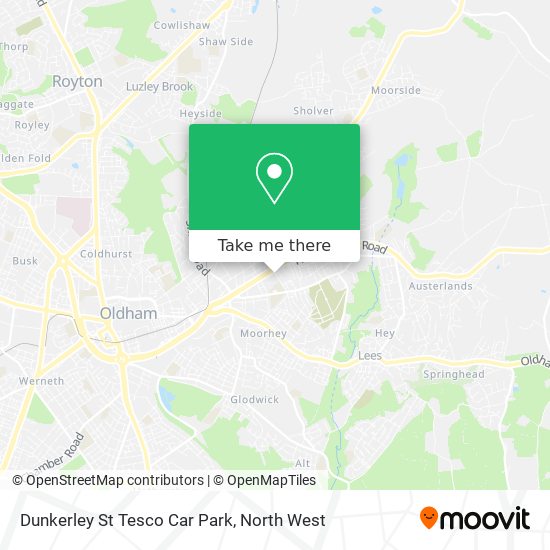 Dunkerley St Tesco Car Park map