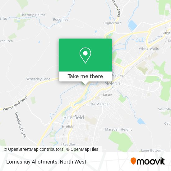 Lomeshay Allotments map