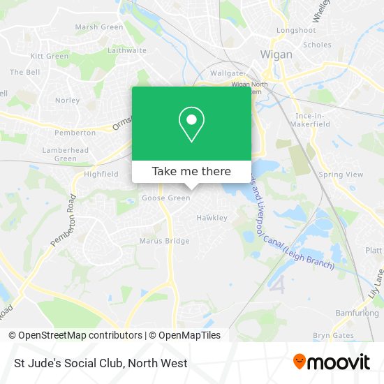 St Jude's Social Club map