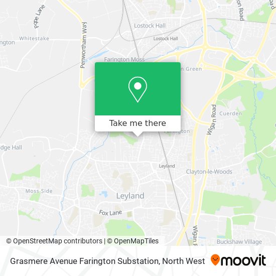 Grasmere Avenue Farington Substation map