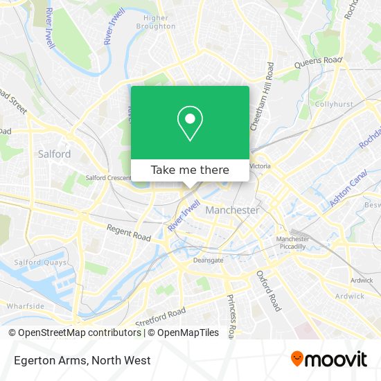 Egerton Arms map