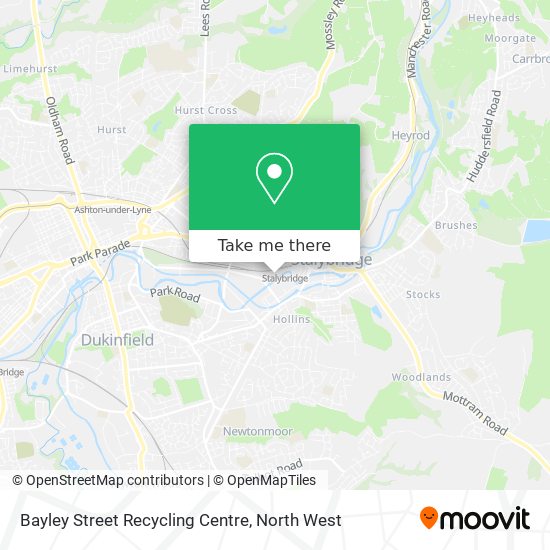 Bayley Street Recycling Centre map