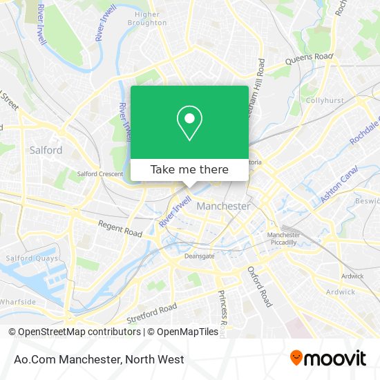 Ao.Com Manchester map