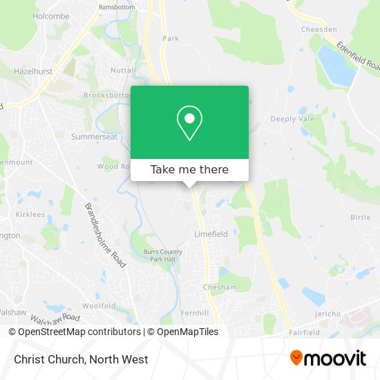 Christ Church map