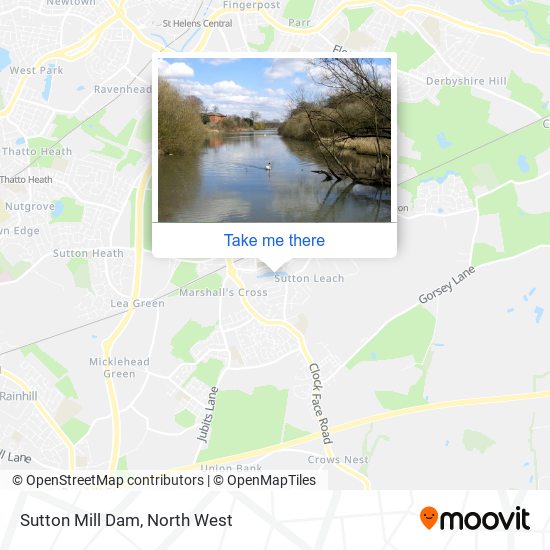 Sutton Mill Dam map