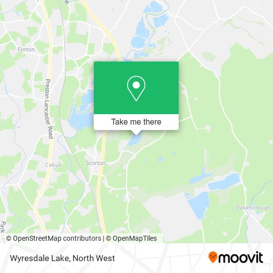 Wyresdale Lake map