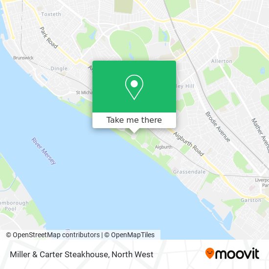 How to get to Miller Carter Steakhouse in Liverpool by Bus