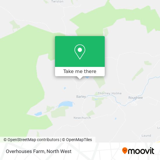 Overhouses Farm map