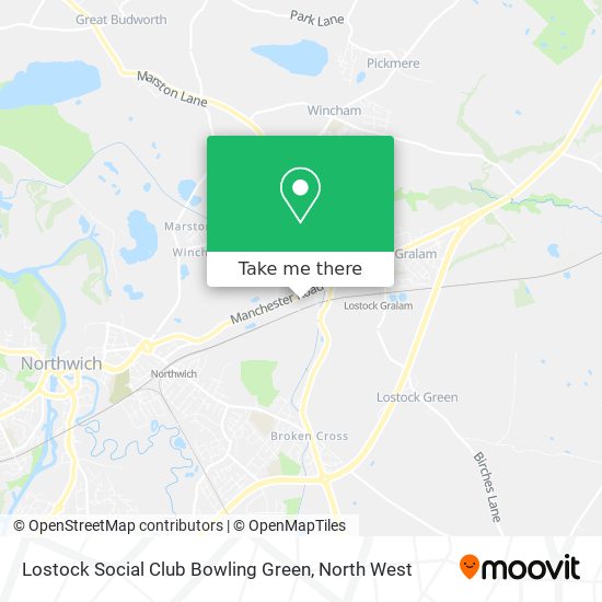 Lostock Social Club Bowling Green map