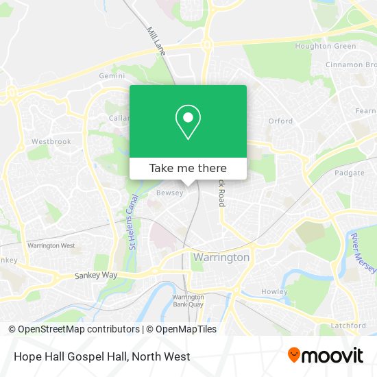 Hope Hall Gospel Hall map