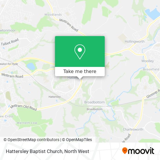 Hattersley Baptist Church map