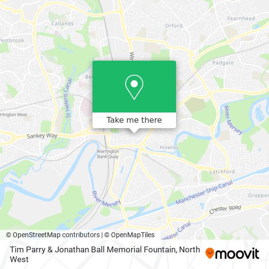 Tim Parry & Jonathan Ball Memorial Fountain map
