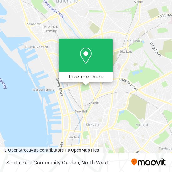 South Park Community Garden map