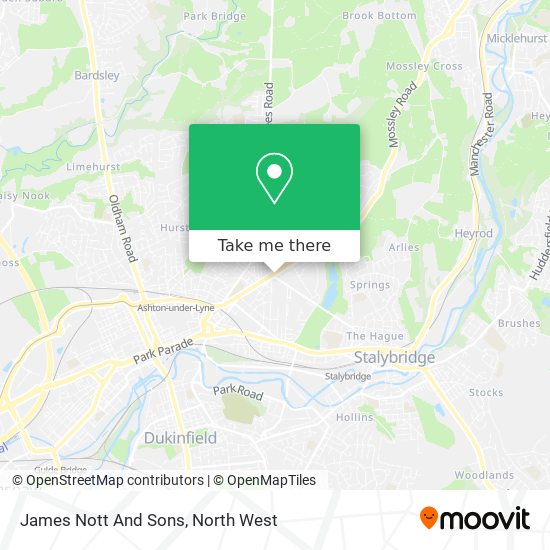 James Nott And Sons map