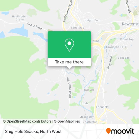 Snig Hole Snacks map