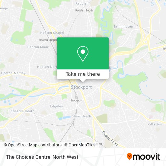 The Choices Centre map