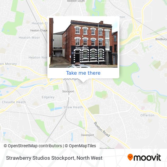 Strawberry Studios Stockport map