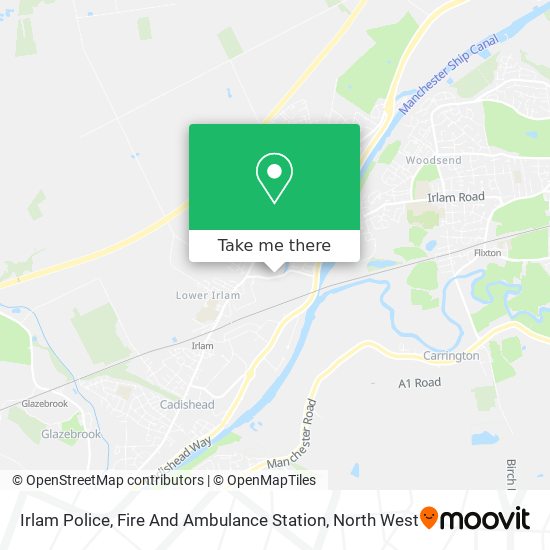 Irlam Police, Fire And Ambulance Station map