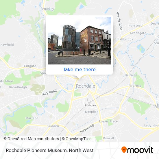Rochdale Pioneers Museum map