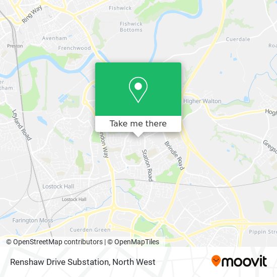 Renshaw Drive Substation map