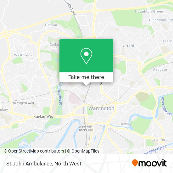 St John Ambulance map