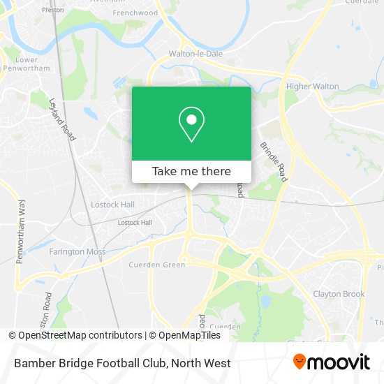Bamber Bridge Football Club map