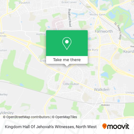 Kingdom Hall Of Jehovah's Witnesses map