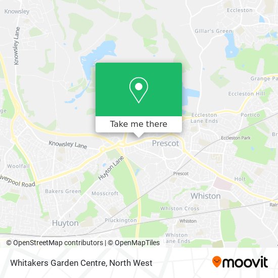 Whitakers Garden Centre map