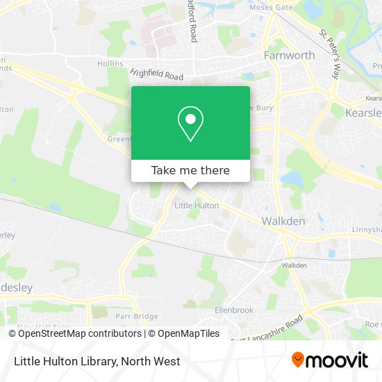 Little Hulton Library map