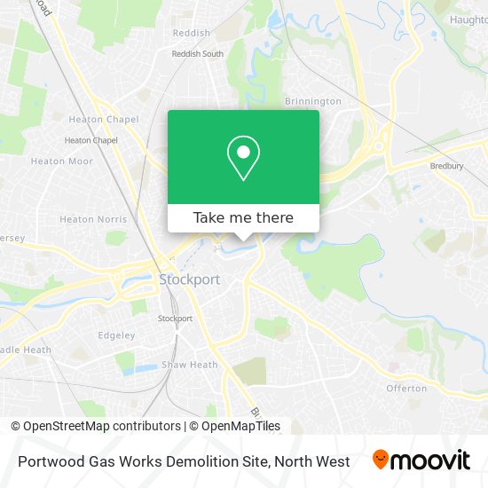 Portwood Gas Works Demolition Site map