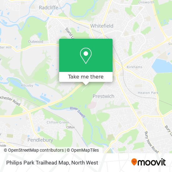 Philips Park Trailhead Map map