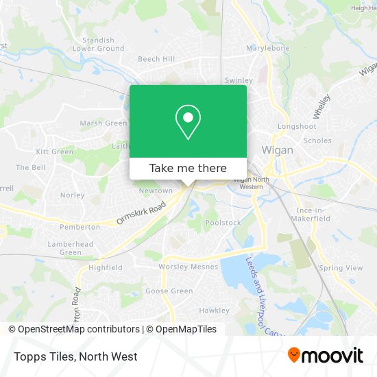 Topps Tiles map