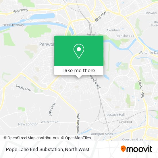 Pope Lane End Substation map