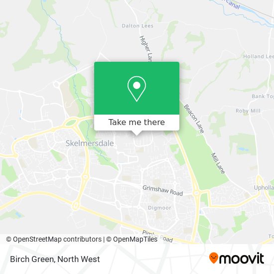 Birch Green map