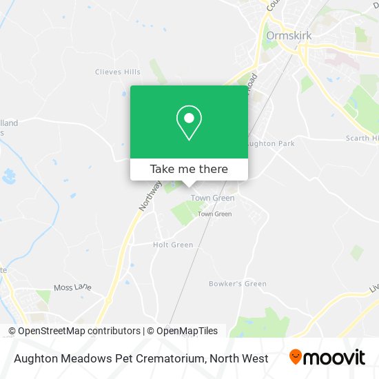 Aughton Meadows Pet Crematorium map
