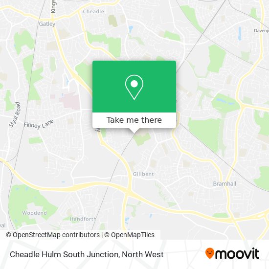Cheadle Hulm South Junction map
