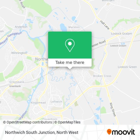 Northwich South Junction map