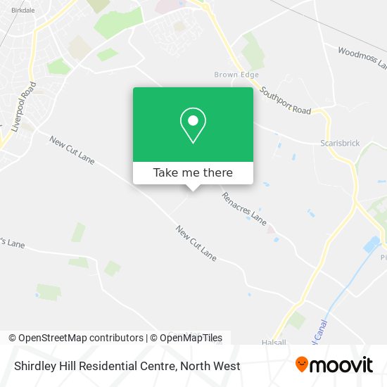 Shirdley Hill Residential Centre map